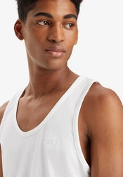 Levi's Tanktop mit Logo Stickerei Weiß/Creme/Schwarz