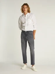 Calvin Klein Jeans Tapered-fit Dad Jeans Retro-Look Hellgrau/Dunkelgrau/Grau