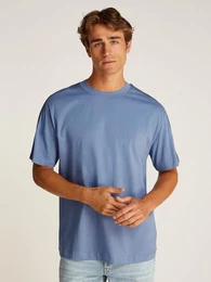 T-Shirt LOGO TAPE TEE mit Logo-Band an den rmeln
