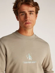 Calvin Klein Jeans Sweatshirt SHADOW LOGO CREW NECK Khaki