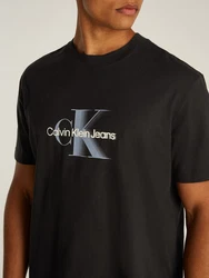 Calvin Klein Jeans T-Shirt MONOLOGO SHIFT TEE Schwarz/Rot/Türkis
