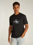 Calvin Klein Jeans T-Shirt MONOLOGO SHIFT TEE Schwarz/Rot/Türkis