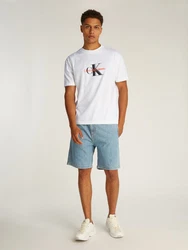 Calvin Klein Jeans T-Shirt MONOLOGO SHIFT TEE Weiß/Türkis/Grün/Khaki/Grau/Rot/Schwarz