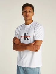 Calvin Klein Jeans T-Shirt MONOLOGO SHIFT TEE Weiß/Türkis/Grün/Khaki/Grau/Rot/Schwarz