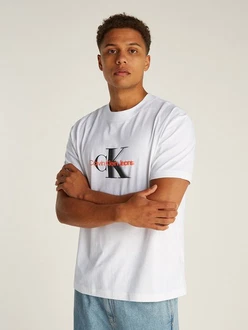 Calvin Klein Jeans T-Shirt MONOLOGO SHIFT TEE Weiß/Türkis/Grün/Khaki/Grau/Rot/Schwarz Calvin Klein Jeans T-Shirt MONOLOGO SHIFT TEE Weiß/Türkis/Grün/Khaki/Grau/Rot/Schwarz
