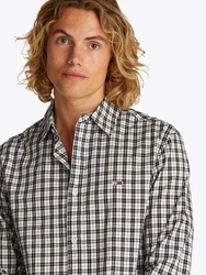 Tommy Jeans Langarmhemd TJM REG POPLIN CHECK SHIRT Hellblau/Grau/Schwarz/Dunkelgrau/Creme/Braun