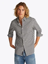 Langarmhemd TJM REG POPLIN CHECK LS SHIRT