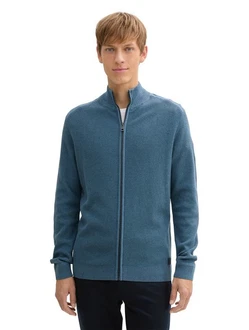 TOM TAILOR Strickjacke mit Logo 