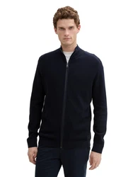 TOM TAILOR Strickjacke mit Logo 