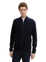 TOM TAILOR Strickjacke mit Logo 