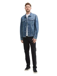 TOM TAILOR Jeansjacke mit Reverskragen Hellblau/Blau/Creme