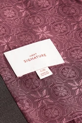 Next Anzugweste Slim Fit Signature Tollegno Anzug Lila/Bordeaux/Dunkelrot/Braun/Dunkelbraun