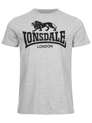 Lonsdale T-Shirt Logo Grau/Braun/Dunkelgrau