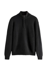Next Strickpullover Regular Fit mit Reißverschlusskragen 