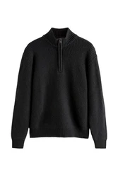 Next Strickpullover Regular Fit mit Reißverschlusskragen 