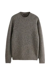 Next Rundhalspullover Signature-Kollektion Grau/Braun/Beige/Dunkelgrau