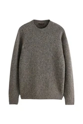 Next Rundhalspullover Signature-Kollektion Grau/Braun/Beige/Dunkelgrau