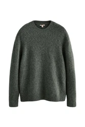 Next Rundhalspullover Signature-Kollektion Dunkelgrün/Grün