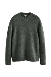 Next Rundhalspullover Signature-Kollektion Dunkelgrün/Grün
