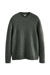 Rundhalspullover Signature-Kollektion aus Alpaka- und Wollgemisch (1-tlg)