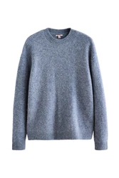 Next Rundhalspullover Signature-Kollektion Grau/Blau/Hellblau/Dunkelblau