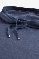 Next Kapuzenpullover Regular Fit Signature Hoodie Dunkelblau/Blau