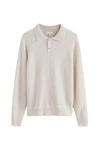 Next Polokragenpullover Regular Fit Signature Khaki/Beige/Braun/Grau/Weiß