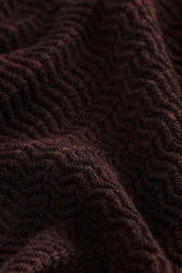 Next Strickpullover Regular Fit Signature Strukturierter Troyer Dunkelbraun/Dunkelrot/Braun/Bordeaux