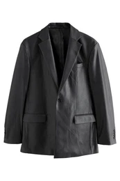 Sakko EDIT Blazer aus Kunstleder (1-tlg)