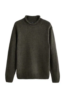Next Strickpullover mit Tulpenkragen im Regular Fit (1-tlg)