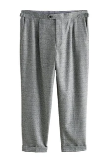 Next Anzughose Slim Fit mit Fischgrätstruktur