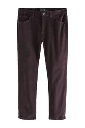 Next 5-Pocket Hose Micro-Chino-Shorts mit 5 Taschen Kombiteil Dunkelrot/Lila/Bordeaux