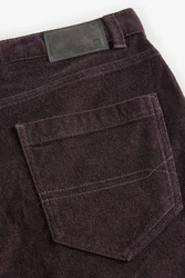 Next 5-Pocket Hose Micro-Chino-Shorts mit 5 Taschen Kombiteil Dunkelrot/Lila/Bordeaux
