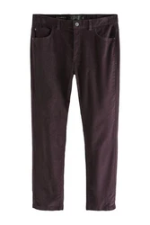 Next 5-Pocket Hose Micro-Chino-Shorts mit 5 Taschen Kombiteil Dunkelrot/Lila/Bordeaux