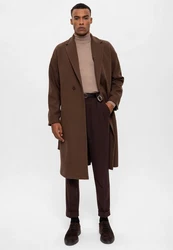 Antioch Wintermantel Bangui Braun/Dunkelbraun/Beige