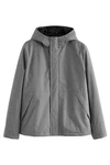 Next Steppmantel Kapuzenjacke Dunkelgrau/Hellgrau/Grau