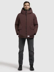 khujo Jacke GERO Dunkelbraun/Braun/Dunkelrot/Rot/Bordeaux