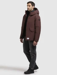 khujo Jacke GERO Dunkelbraun/Braun/Dunkelrot/Rot/Bordeaux