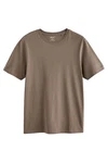 Next T-Shirt Slim Fit Rundhals Khaki/Grau/Braun/Beige