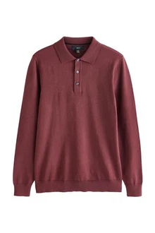 Next Langarm-Poloshirt Slim Fit