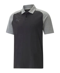 PUMA T-Shirt teamCUP Casuals Poloshirt Dunkelgrau/Grau/Dunkelblau/Hellgrau