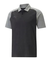 PUMA T-Shirt teamCUP Casuals Poloshirt Dunkelgrau/Grau/Dunkelblau/Hellgrau