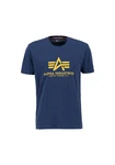 Alpha Industries Herren Basic T-Shirt Hellblau/Blau/Dunkelblau