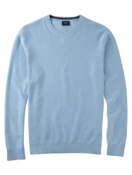 OLYMP Rundhalspullover Strick Casual Hellblau/Blau/Türkis