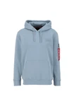 ALPHA INDUSTRIES Sweatshirt Blau/Hellblau/Grau