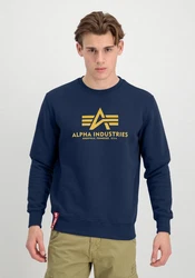 ALPHA INDUSTRIES Sweatshirt Blau/Dunkelblau/Hellblau/Dunkelgrün