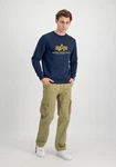 ALPHA INDUSTRIES Sweatshirt Blau/Dunkelblau/Hellblau/Dunkelgrün