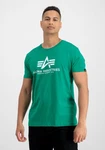 Alpha Industries Herren Basic T-Shirt Grün/Türkis