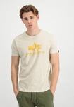 Alpha Industries Herren Basic T-Shirt Khaki/Beige/Gelb