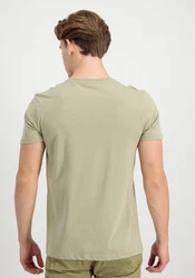 Alpha Industries Herren Basic T-Shirt Dunkelgrün/Khaki